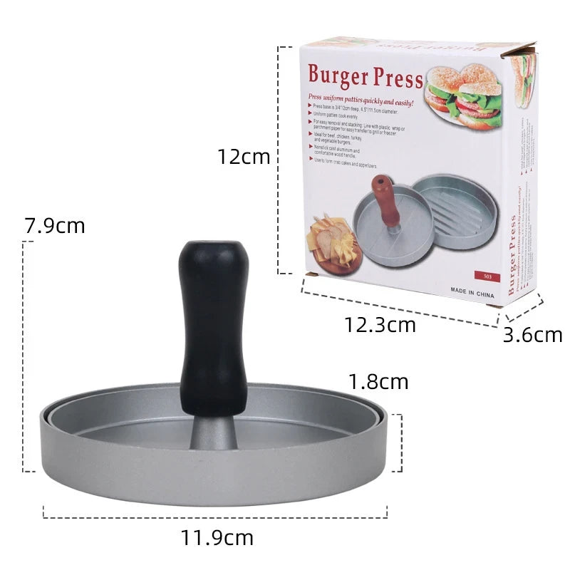 Antihaft Burgerpresse mit Wachspapier