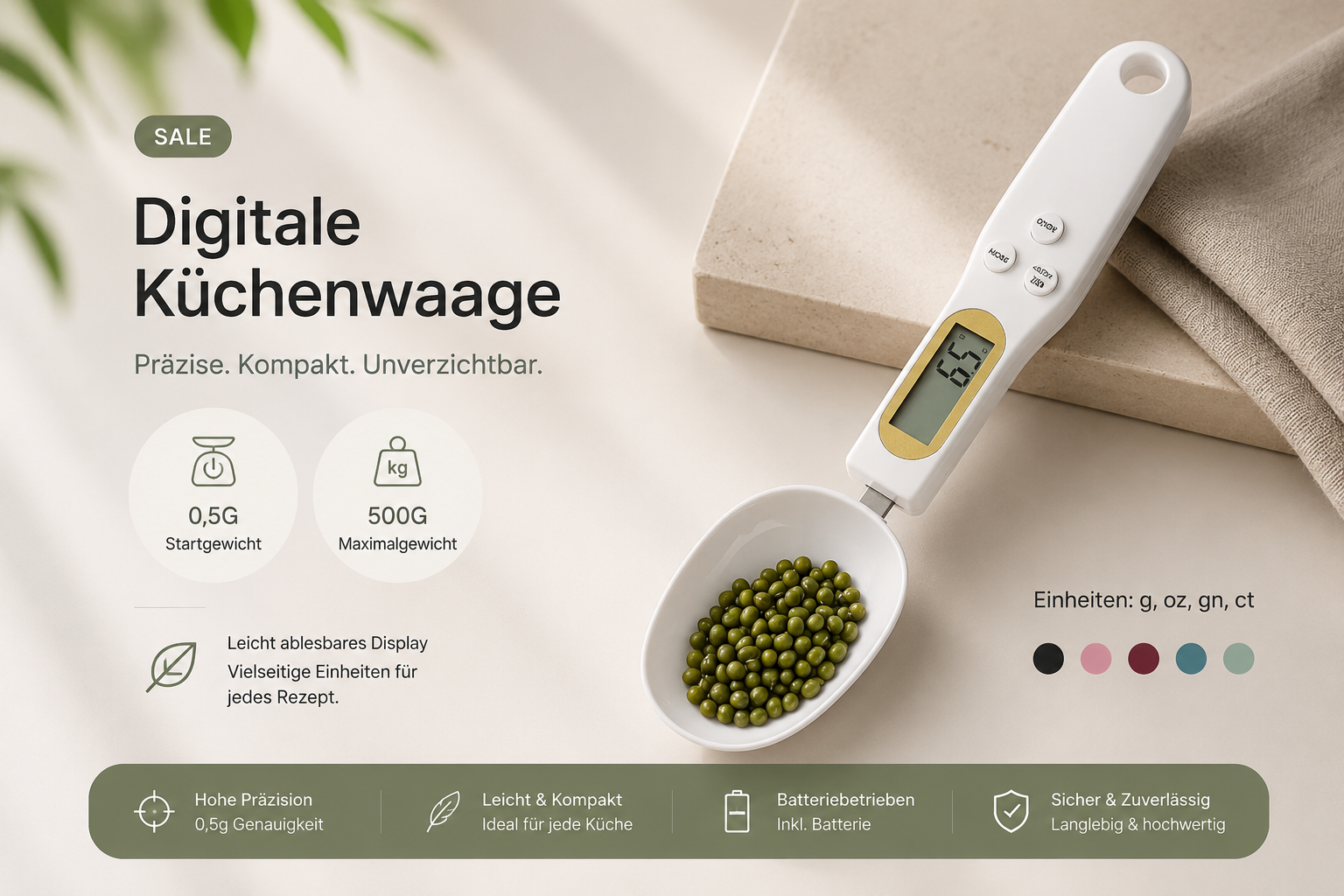 Digitale Messlöffelwaage
